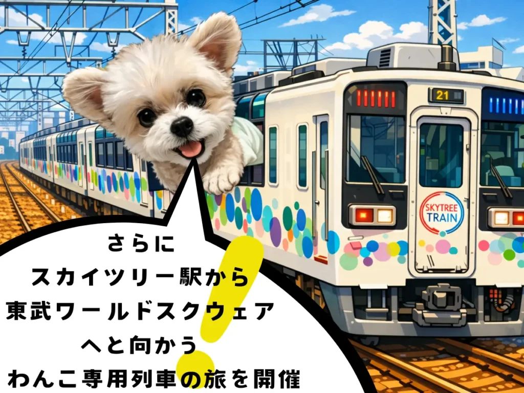 わんこ専用列車の旅を紹介