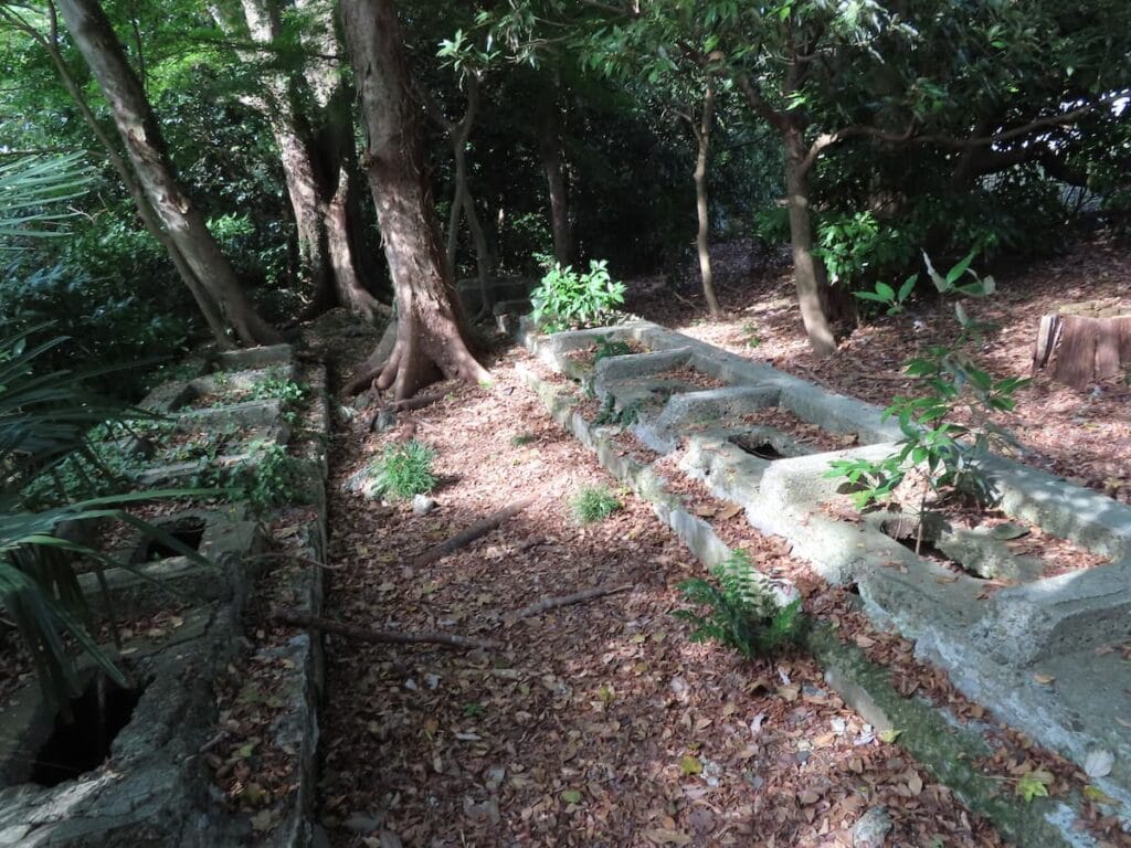 佐倉城に残る兵営の便所跡