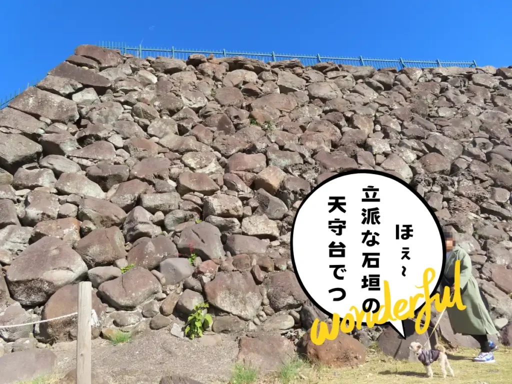 府内城の天守台の石垣