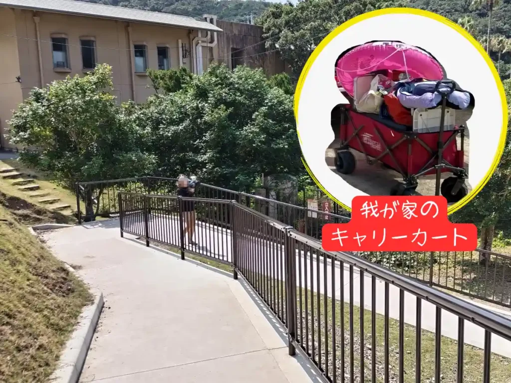 ビーチへのスロープ
