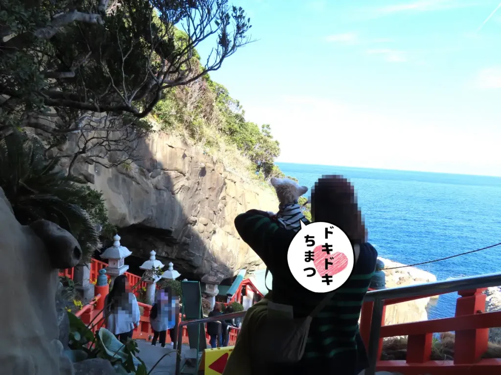 鵜戸神宮の洞窟へ降りる階段