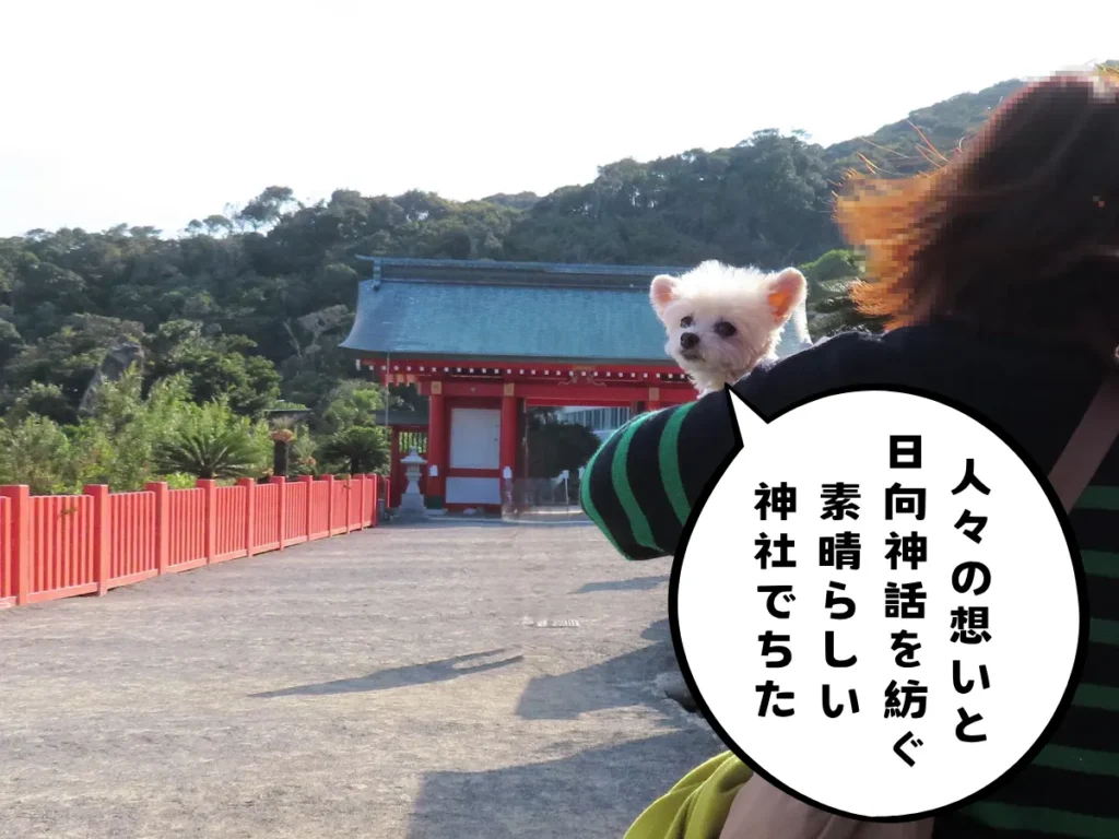 鵜戸神宮から帰る参道