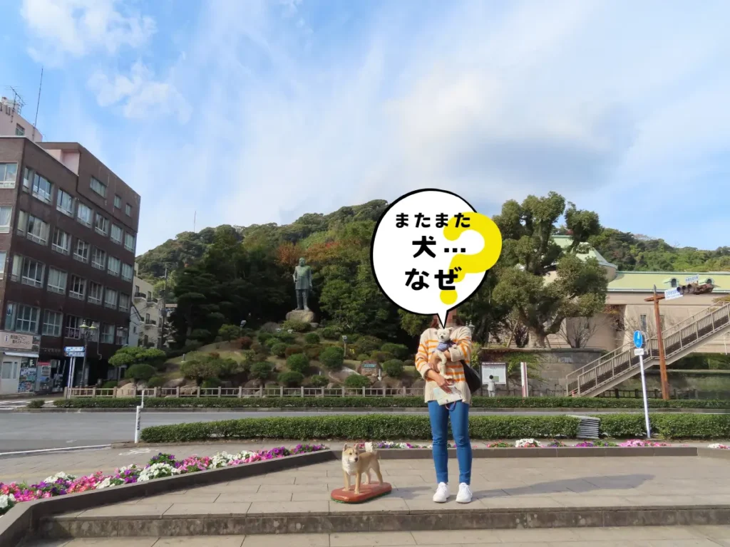 撮影ひろばで記念撮影