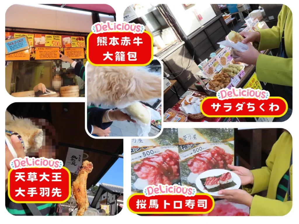 桜の小路で食べた物1