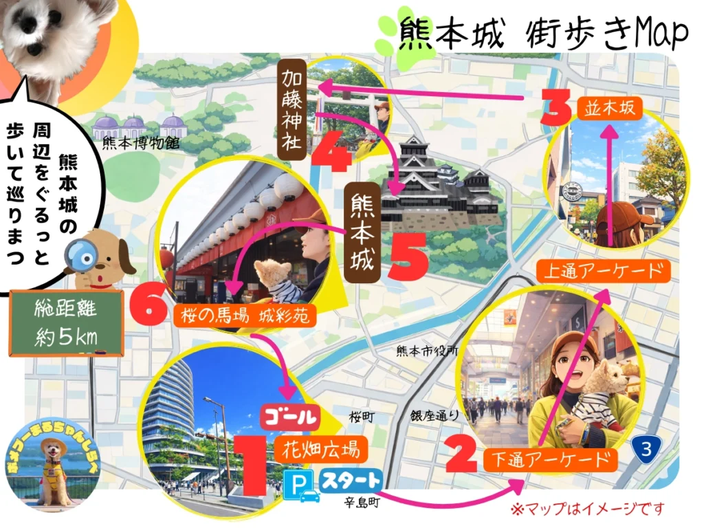 熊本城・街歩きマップ