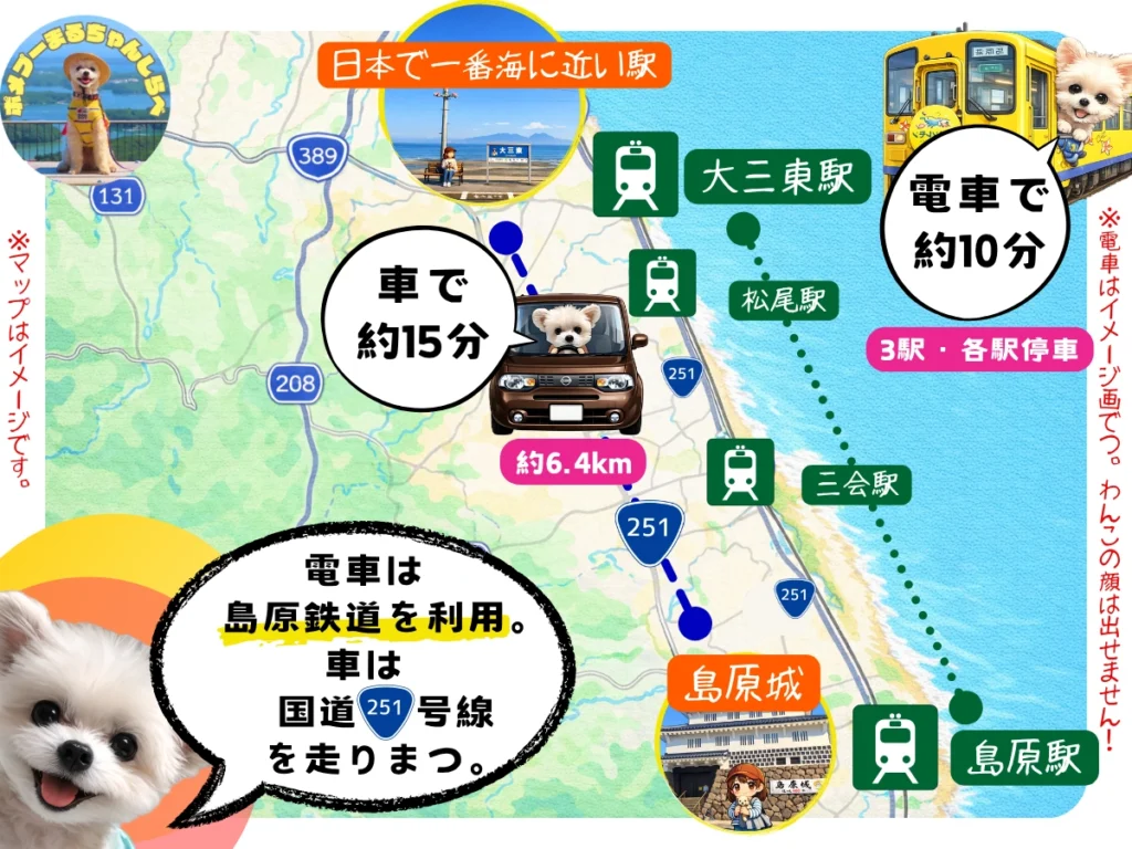 大三東駅への行き方ガイドマップ