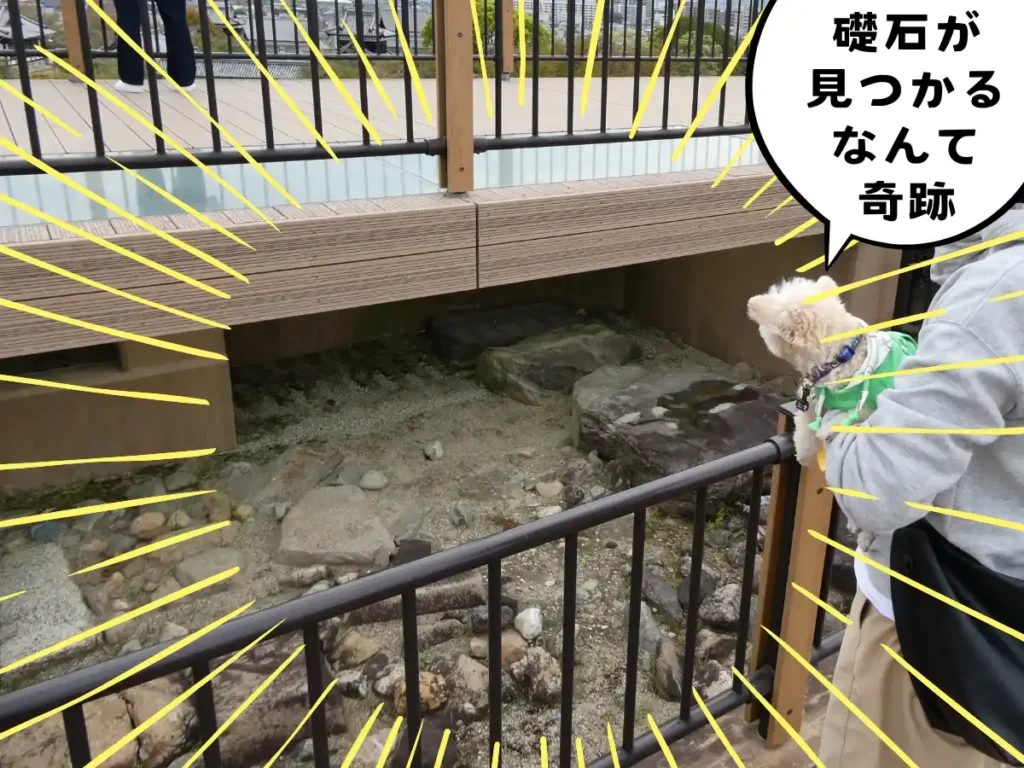 幻の天守の礎石