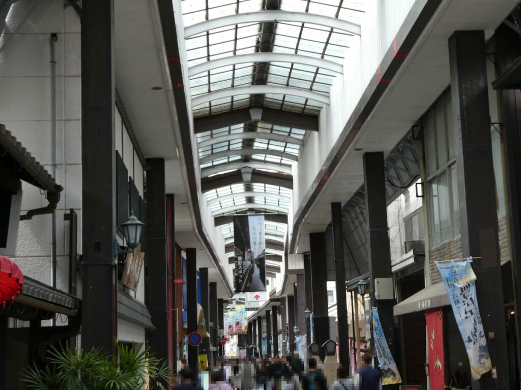 大手門通りのアーケード
