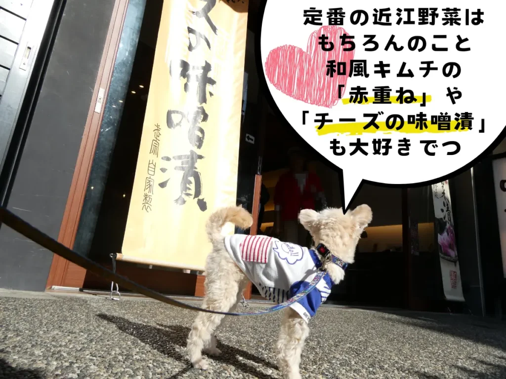 近江つけもの 山上で買う、好きな漬物の説明